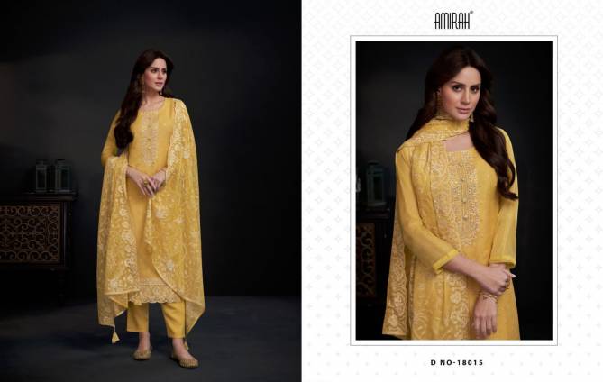 Ayra By Amirah Organza With Embroidery Designer Salwar Suits Wholesale Price In Surat